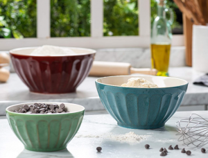 Mixing Bowls, Ceramic Mixing Bowls for Kitchen, Colorful Vibrant